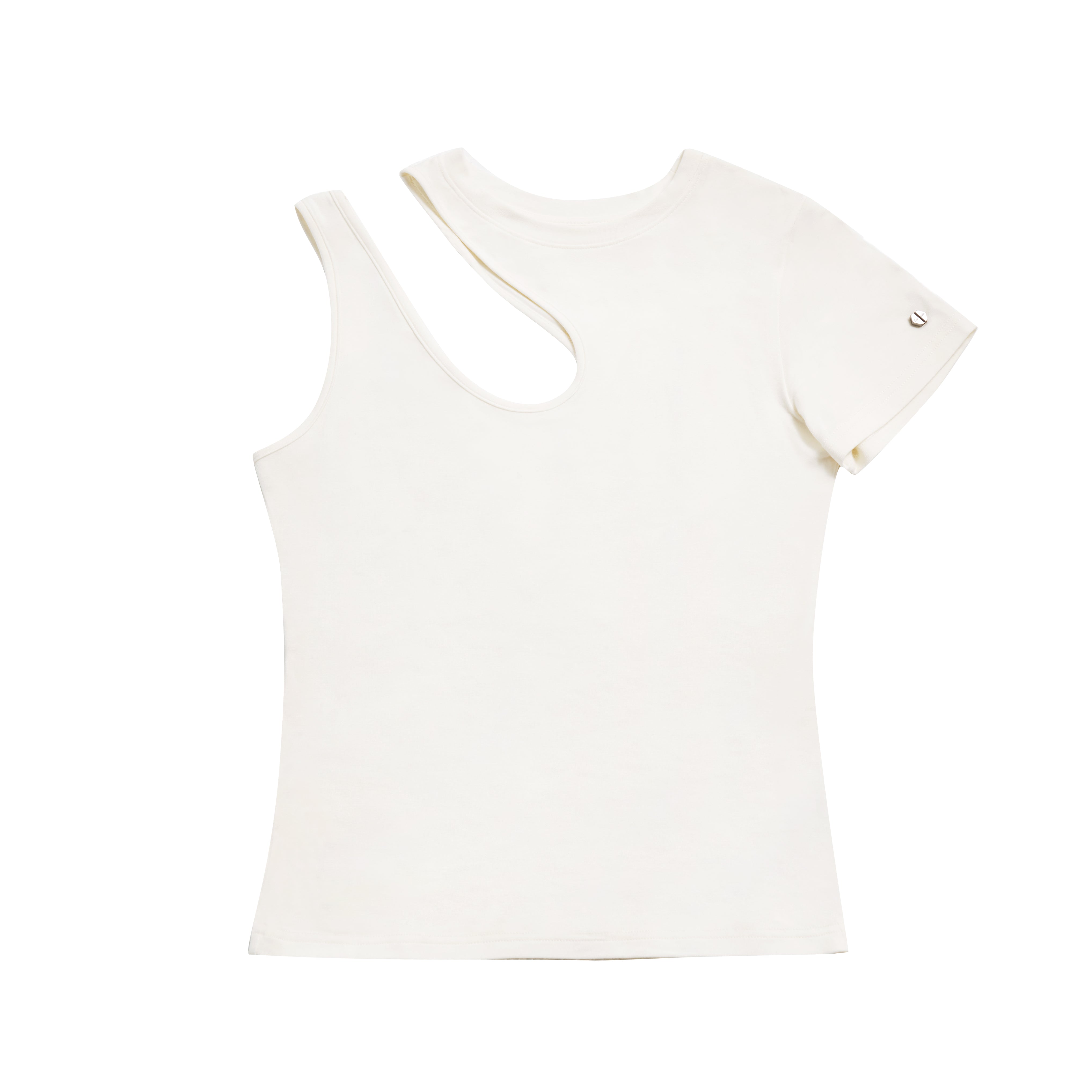【Future Women:X-ray Collection】See -through T-Shirt - WHITE