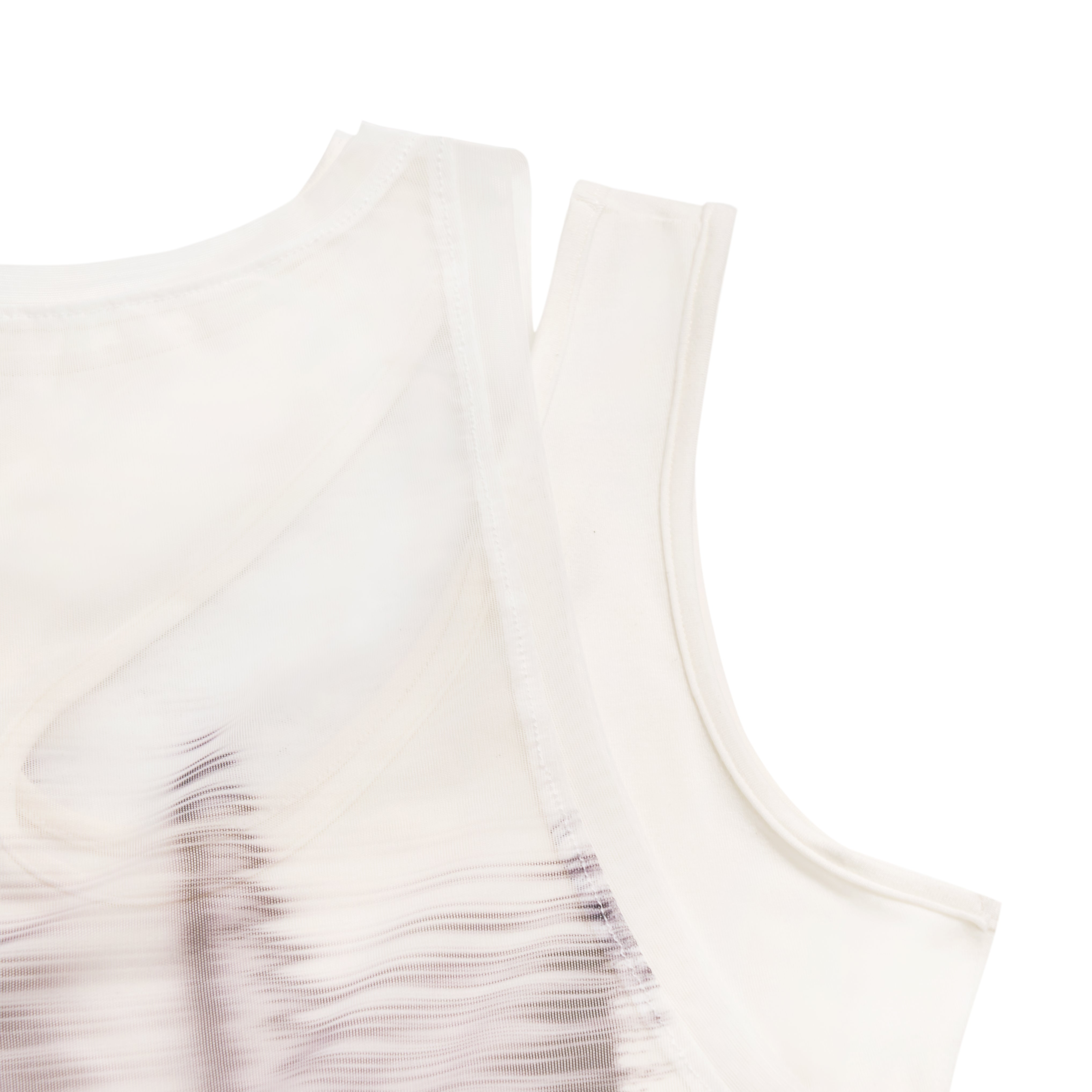 【Future Women:X-ray Collection】See -through T-Shirt - WHITE