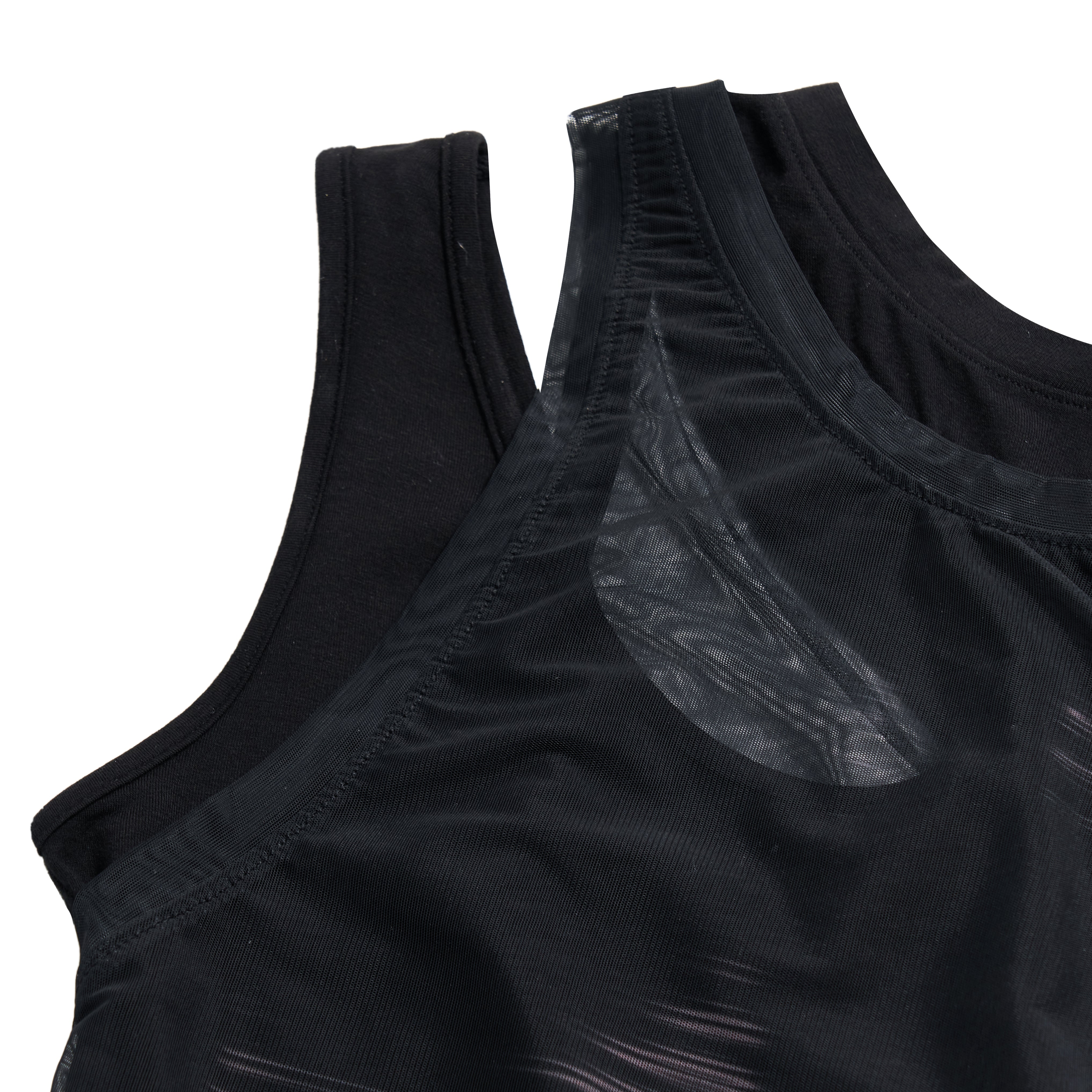 【Future Women:X-ray Collection】See -through T-Shirt - BLACK