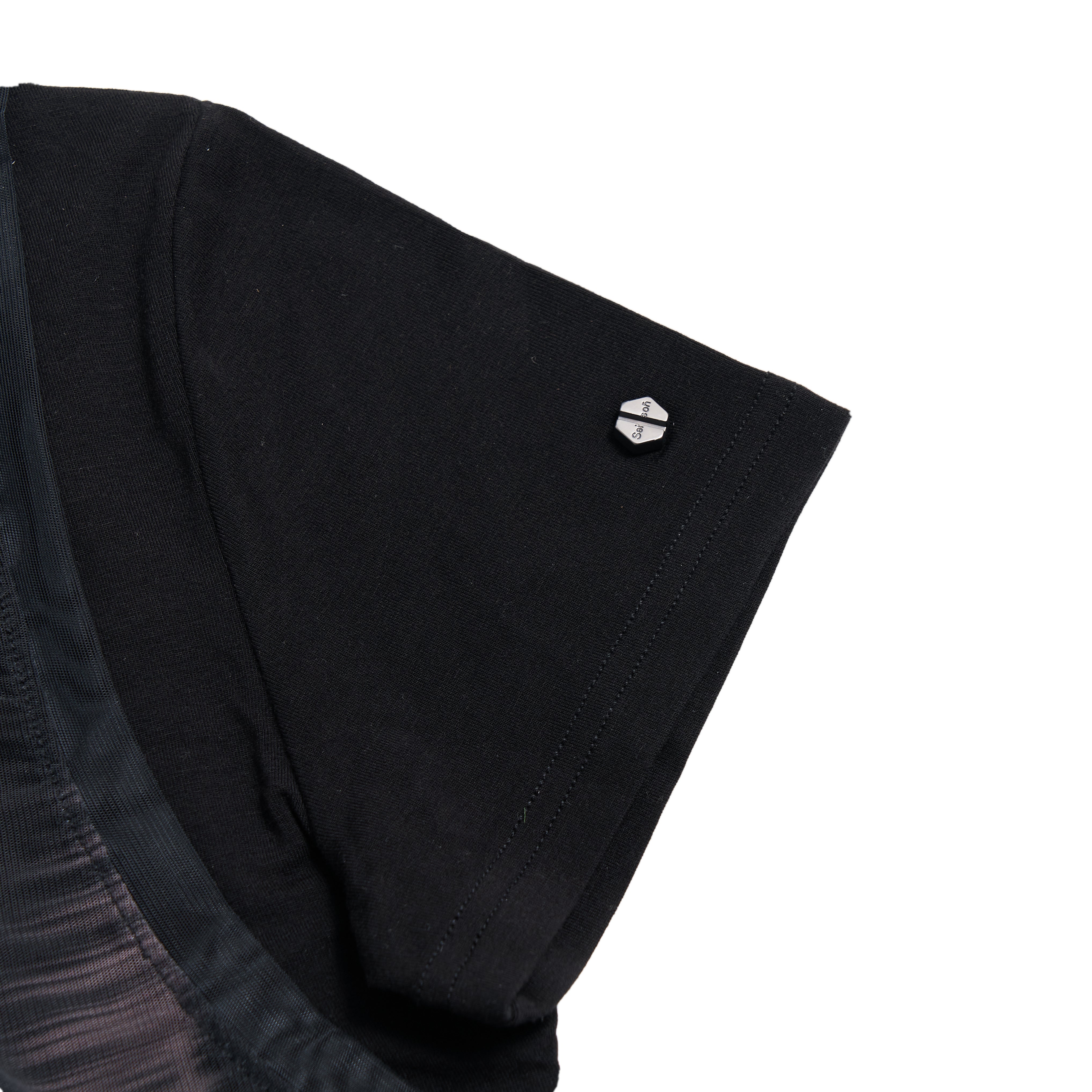 【Future Women:X-ray Collection】See -through T-Shirt - BLACK