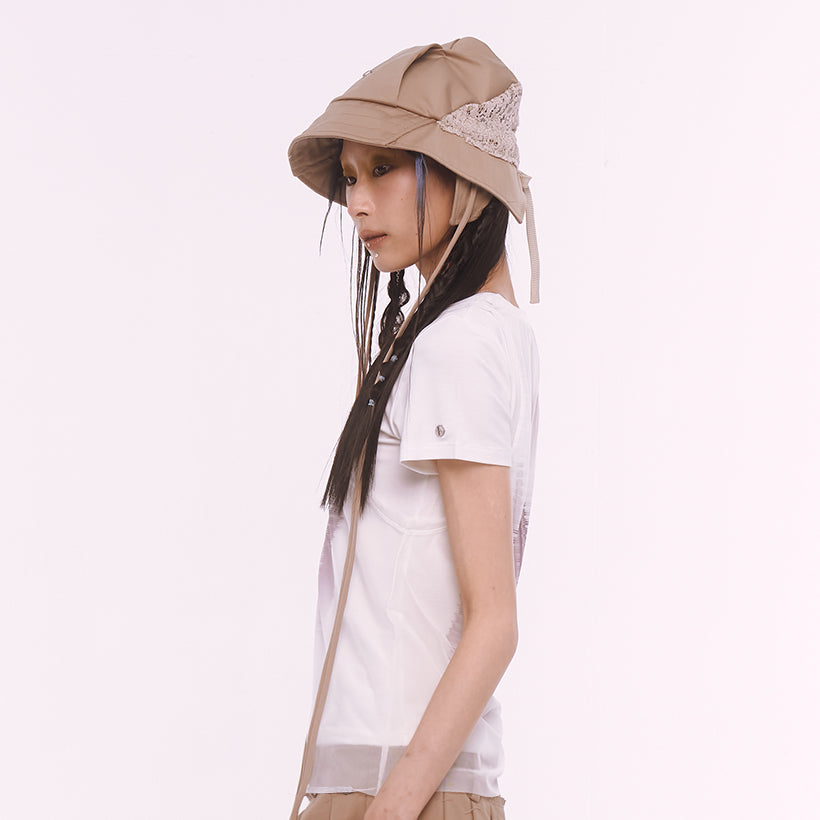 【Future Women:X-ray Collection】See -through T-Shirt - WHITE