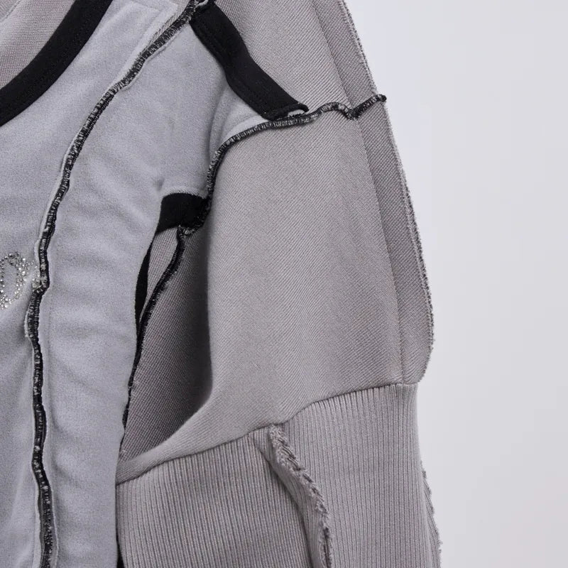 【 Seivson 2000 DIAMOND COLLECTION 】Fluid Sculptural Knit Cardigan ㄧGRAY