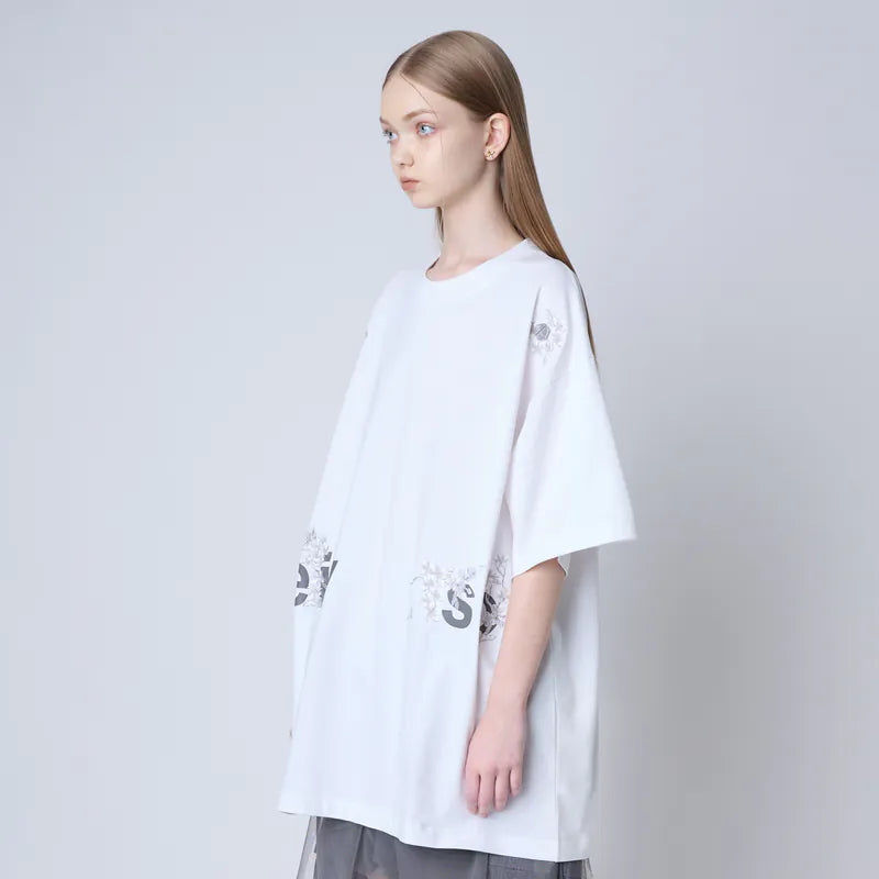 【Seivson JAPAN “さくら 桜 ” 】限定ロング丈T-Shirt  - WHITE