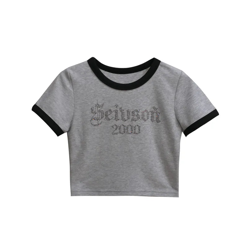 【Seivson 2000 Diamond Collection】 Logo T-Shirt - GREY