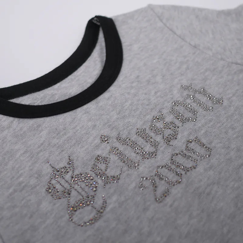 【Seivson 2000 Diamond Collection】 Logo T-Shirt - GREY