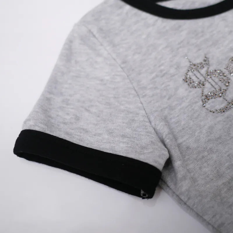 【Seivson 2000 Diamond Collection】 Logo T-Shirt - GREY